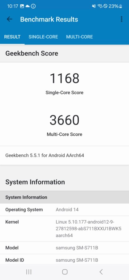 Samsung Galaxy S23 FE Benchmarks 7