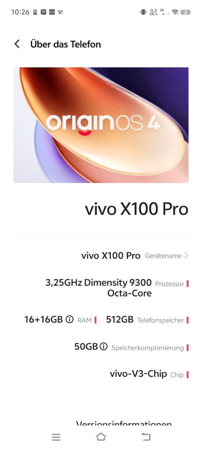 Vivo X100 Pro OriginOS 4 3