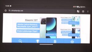 XGIMI Horizon Ultra Test Projektion Tageslicht 3