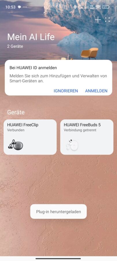 Huawei FreeClip AI Life App 1