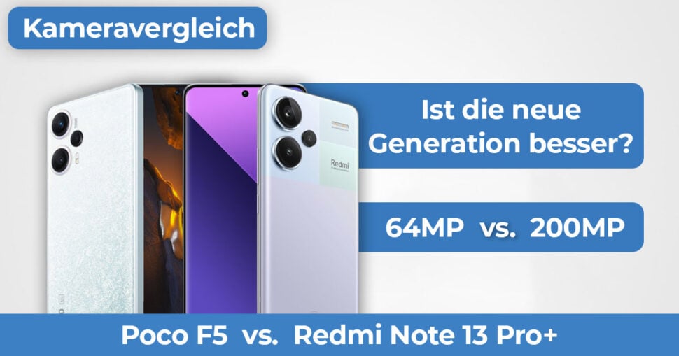 Redmi Note 13 Pro Plus vs Poco F5 Kameravergleich Banner