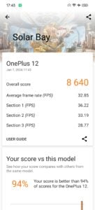 OnePlus 12 Test Screenshot 3D Mark 1