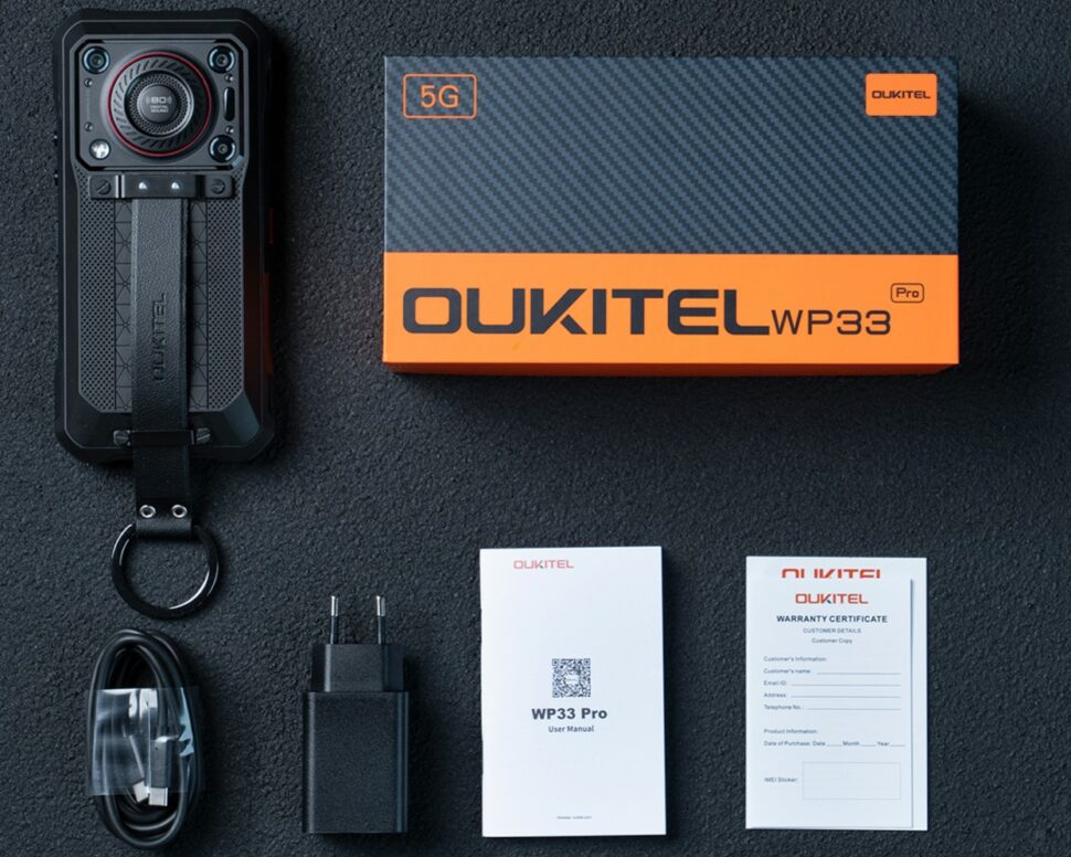 Oukitel WP33 Pro vorgestellt Lieferumfang
