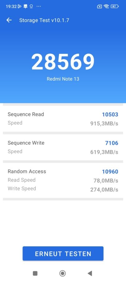 Redmi Note 13 4g speicher