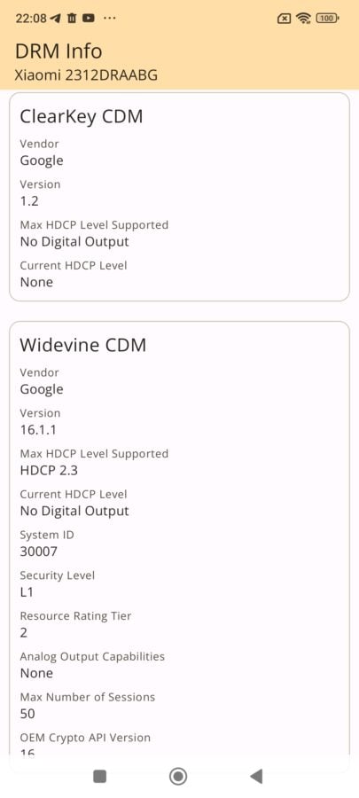 Xiaomi Redmi Note 13 4g widevinel1