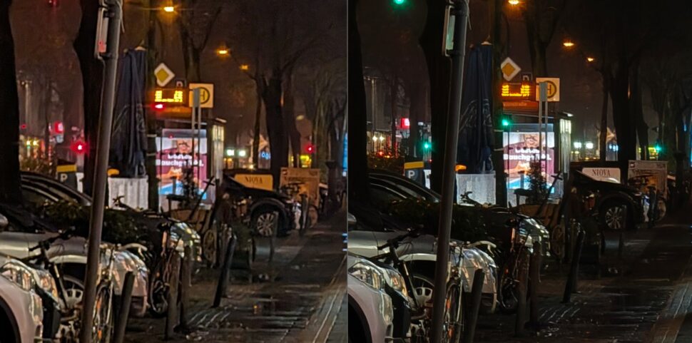 Vergleichsbild Nacht Zoom Pixel8Pro OppoFindX7