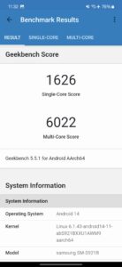 Samsung Galaxy S24 Test Screenshot Geekbench 5