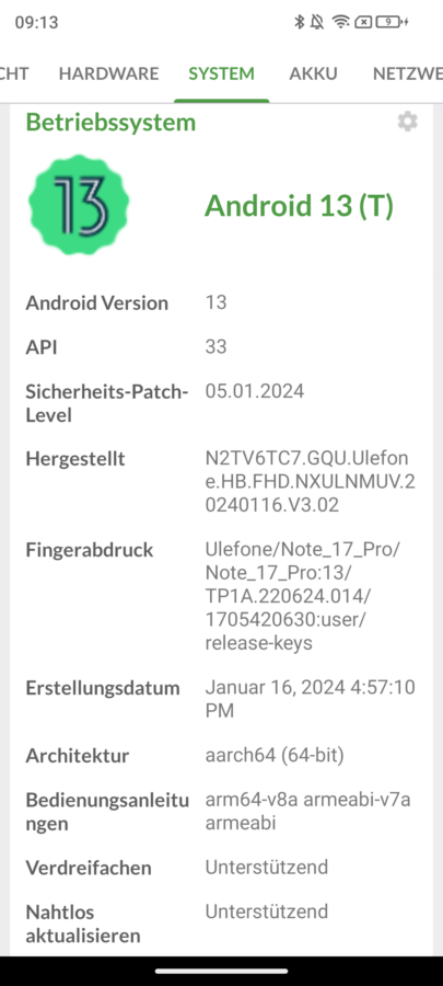 Ulefone Note 17 Pro Android 13 4
