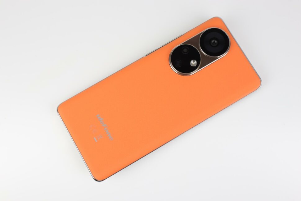 Ulefone Note 17 Pro Rueckseite Leder Orange 1