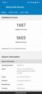 Asus ZenFone 11 Ultra Test Geekbench 5