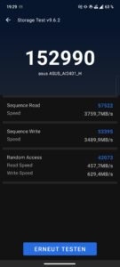 Asus ZenFone 11 Ultra Test Speicher Bench