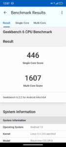 Test Blackview Color8 Geekbench6