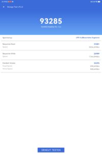 Huawei MatePad Pro 13.2 Test Speicher