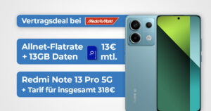 MediaMarkt 13GB O2 Redmi Note 13 Pro Maerz 2024 Banner