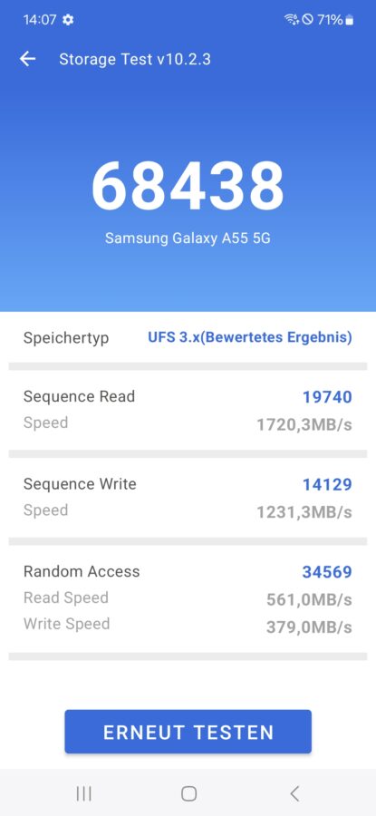 Samsung Galaxy A55 5G benchmarks 1