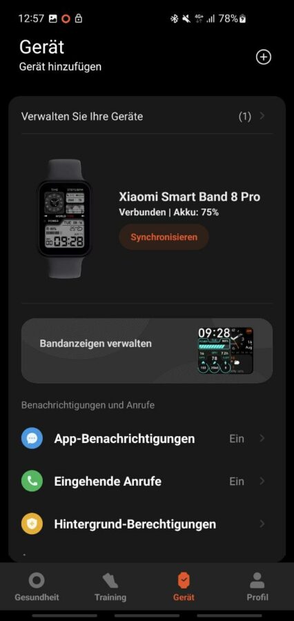 Xiaomi Smart Band 8 Pro Mi Fitness App 4