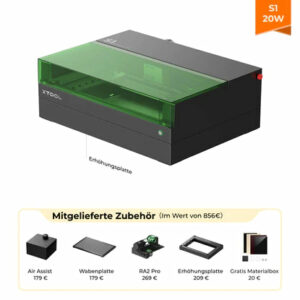 Xtool S1 Lasergravierer Lasercutter Test Deluxe Kit