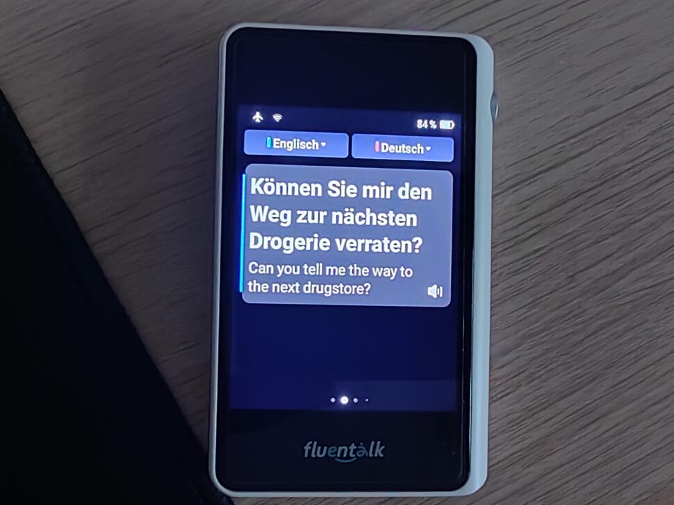 Fluentalk T1 Mini Online Uebersetzung