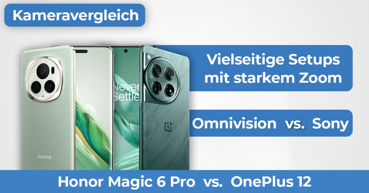 Honor Magic 6 Pro vs OnePlus 12 Kameravergleich Banner