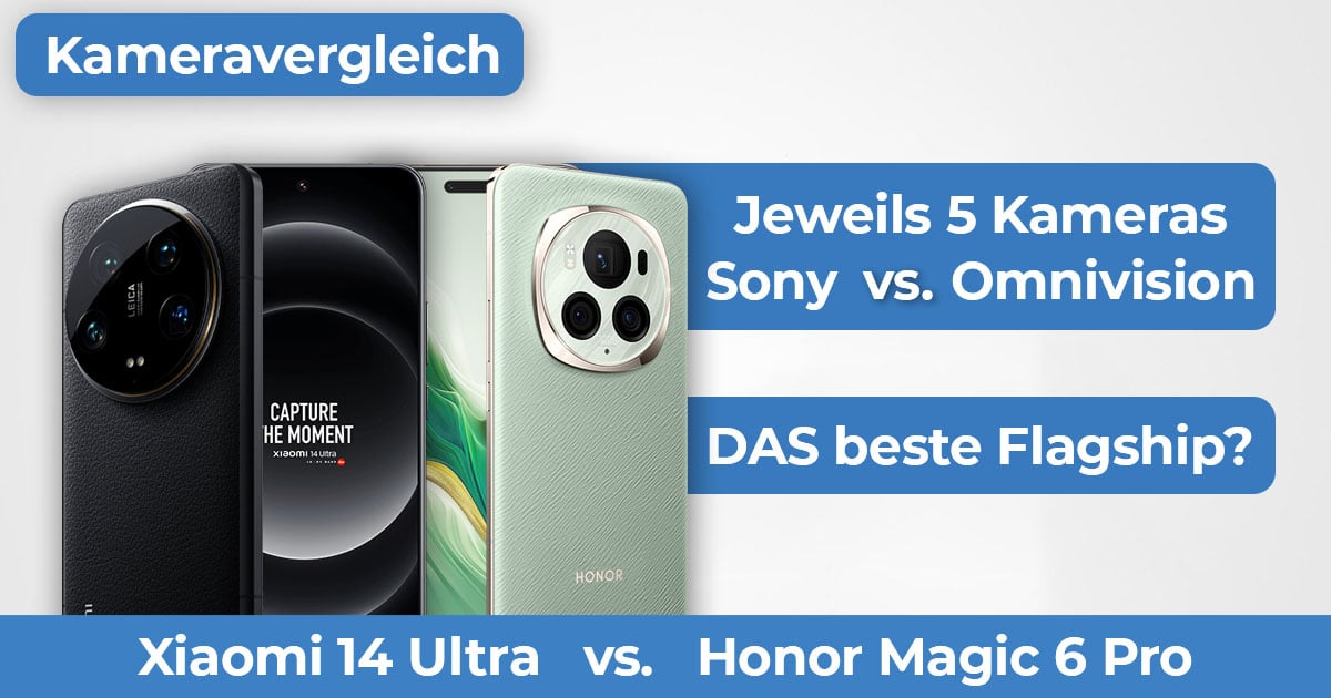 Honor Magic 6 Pro vs Xiaomi 14 Ultra Kameravergleich Banner