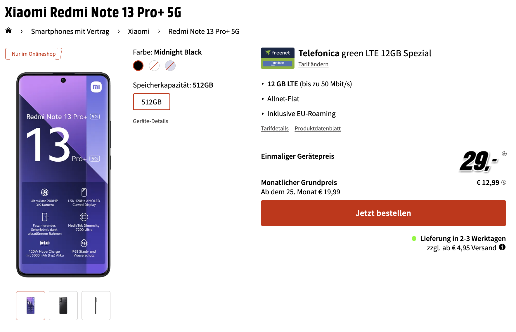 Redmi Note 13 Pro Plus Mediamarkt Deal