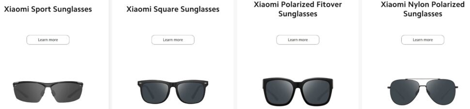 Xiaomi Sport Sunglasses Deal Sortiment