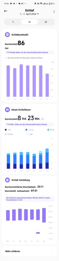 Schlaftracking und Schritte Xiaomi Watch S3 2