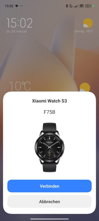 Xiaomi Watch S3 kopplen verbinden Mi Fitness app 1