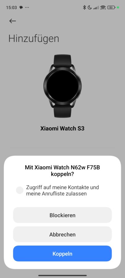 Xiaomi Watch S3 kopplen verbinden Mi Fitness app 6