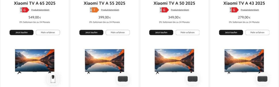 Xiaomi TV A 2025 Preise 2