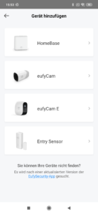 EufyCam E App Einrichtung 2