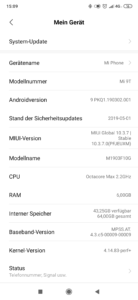 MIUI 10 Global Android 9 Xiaomi Mi 9T 4