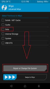 Ulefone Power 5 Change Filesystem Marked new