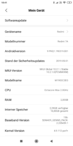 Xiaomi MIUI 10 System Redmi 7a 2