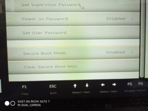 Xiaomi Notebook Pro Disable Secure Boot 3
